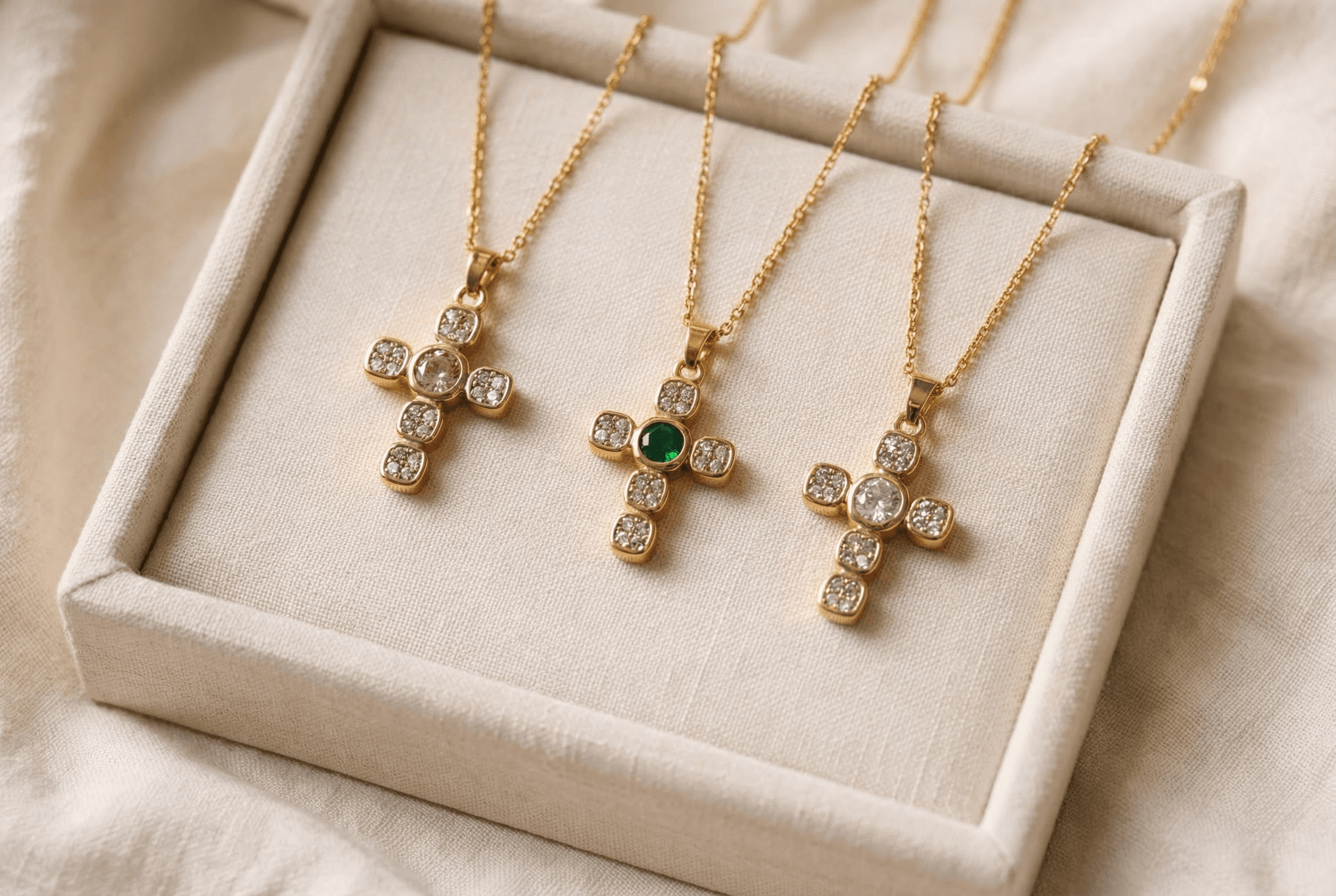 Aurora Cross Necklace