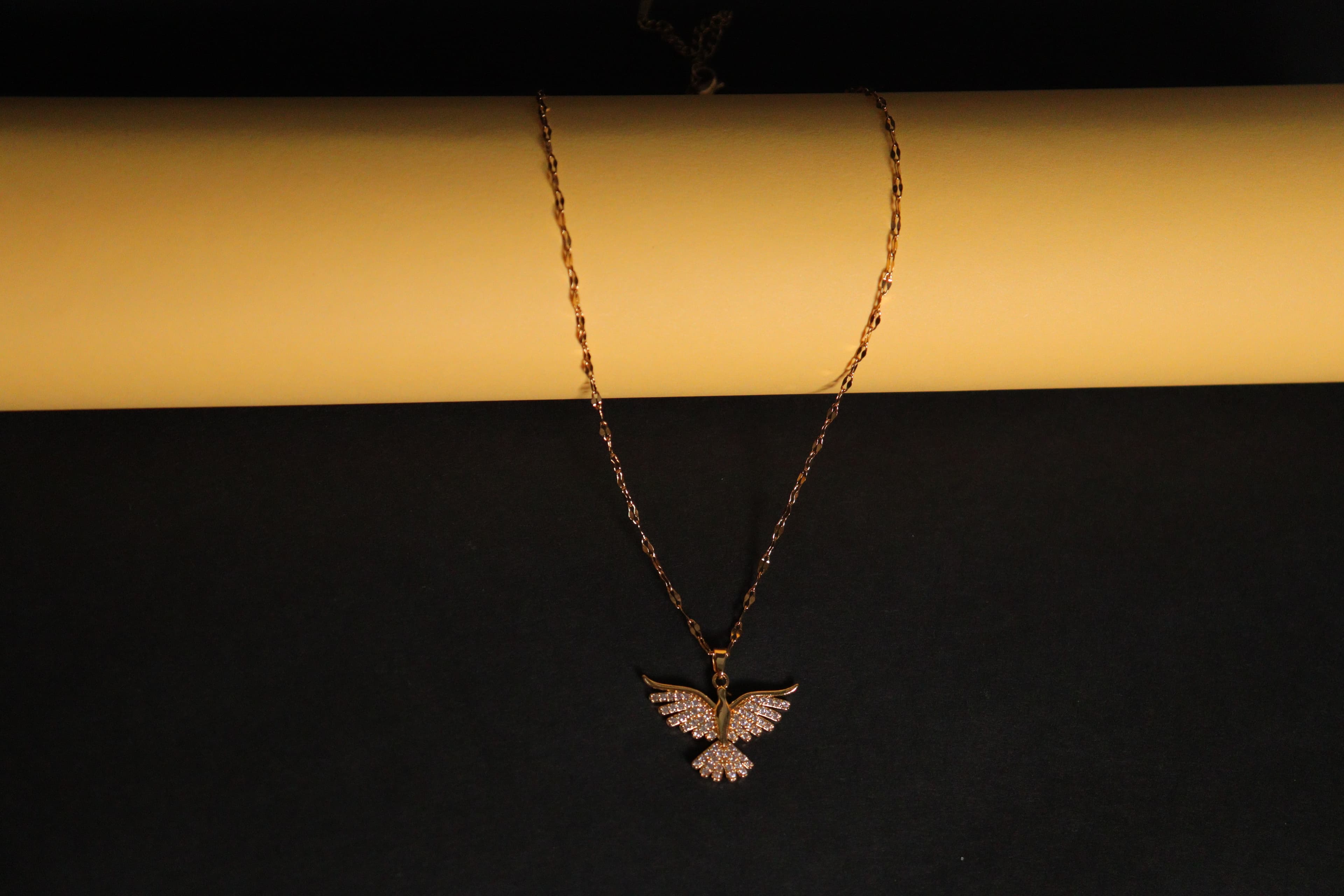 Celeste Crystal Wing Necklace