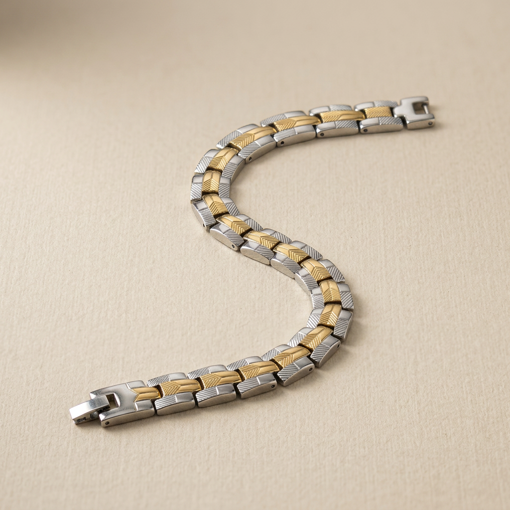 BLINK DualTone Chevron Link Bracelet