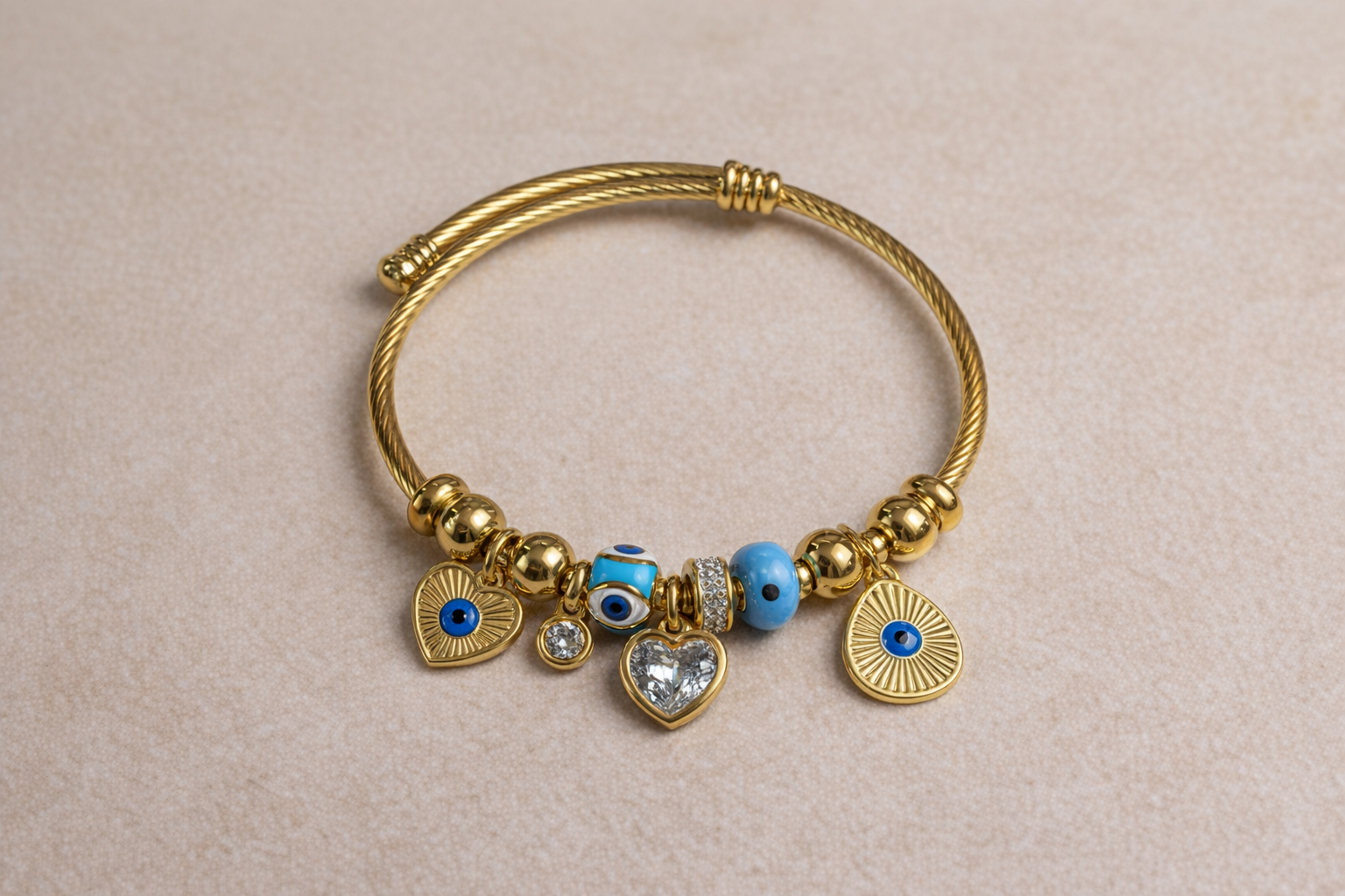 BLINK Nazar Charm Gold Bracelet