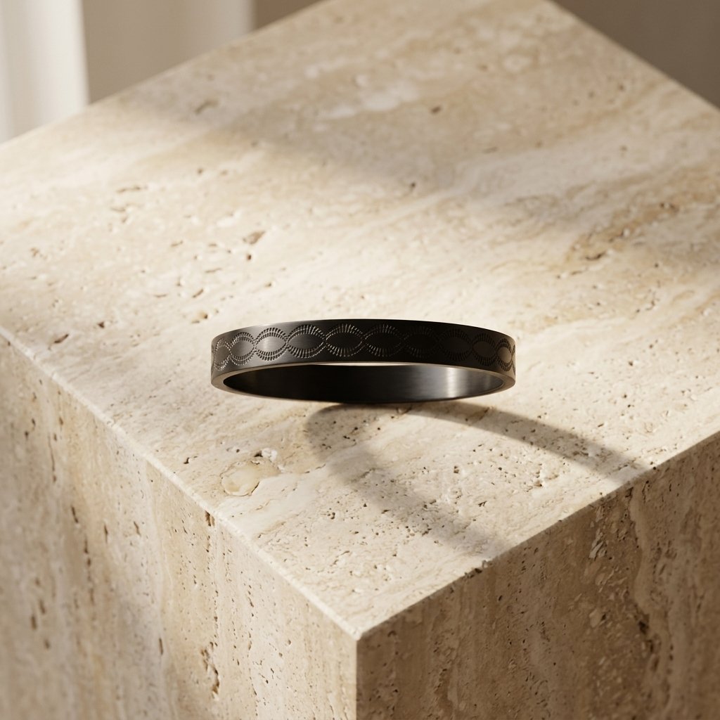 BLINK Obsidian Loop Kada Bracelet