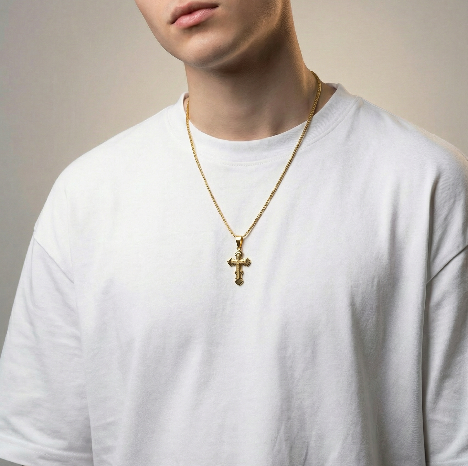 Blink Royal Gold Cross Pendant