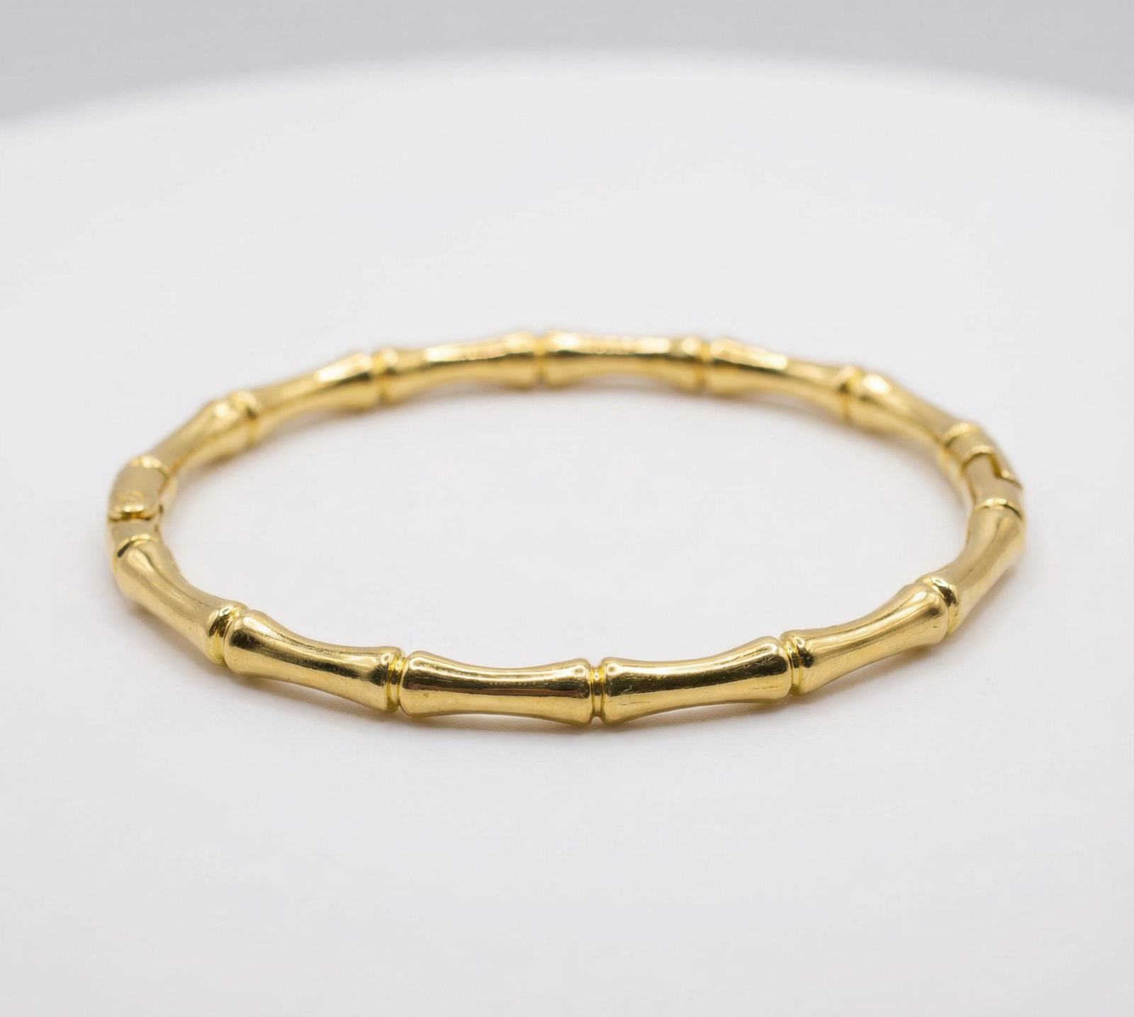 Golden Bamboo Link Bracelet